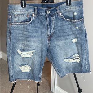 Denim shorts